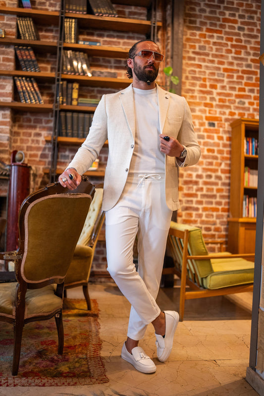 Skin Slim Fit Mono collar Blazer