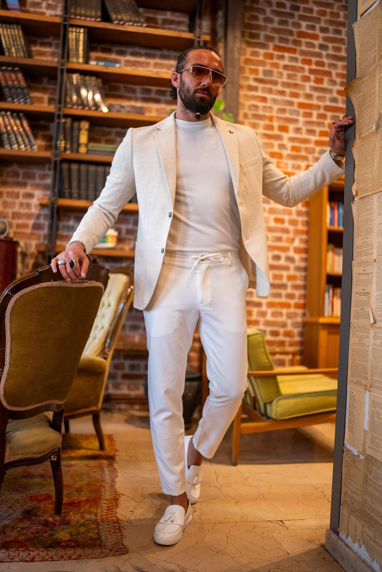 Skin Slim Fit Mono collar Blazer