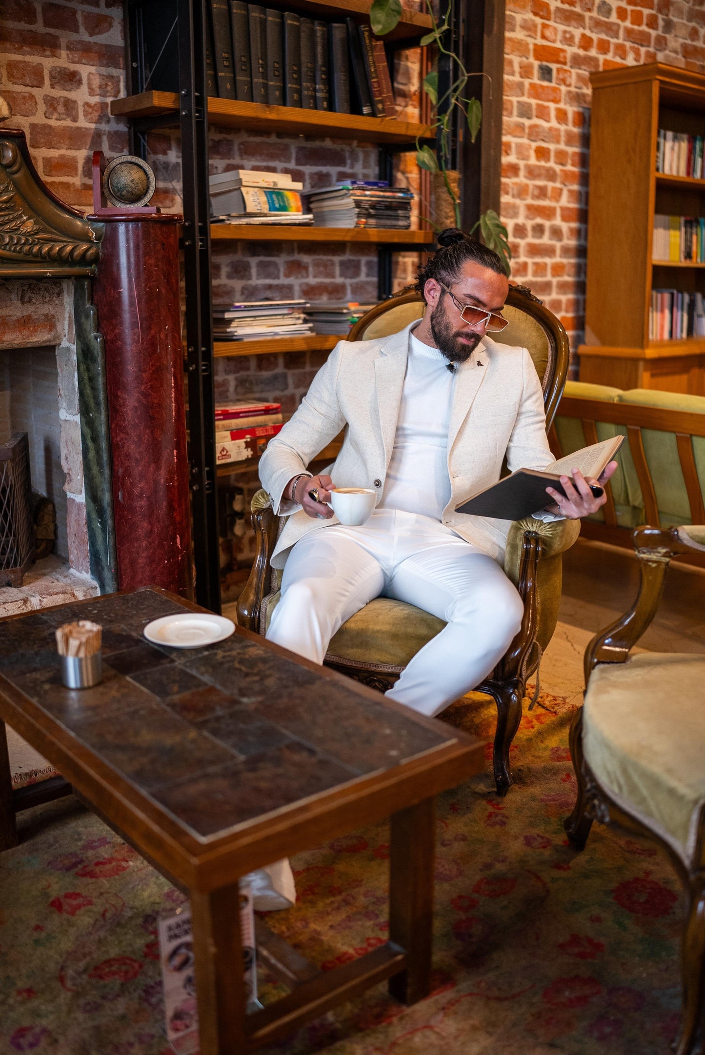 Skin Slim Fit Mono collar Blazer