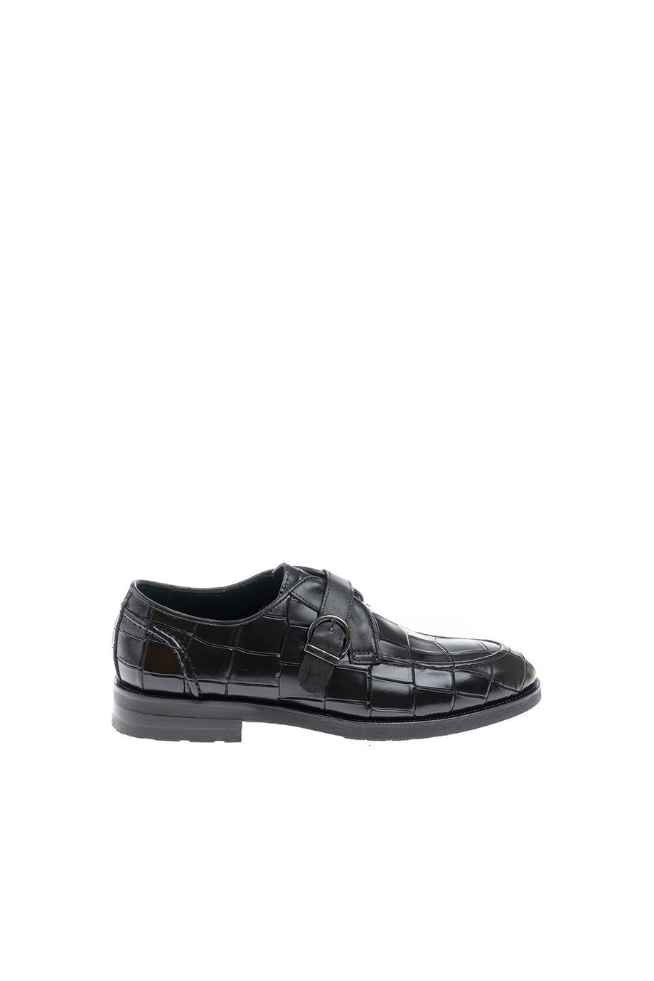 Black Croc Single Monk