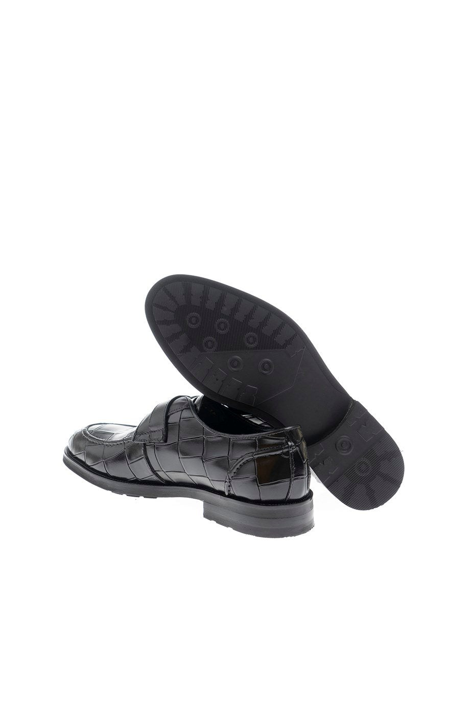 Black Croc Single Monk