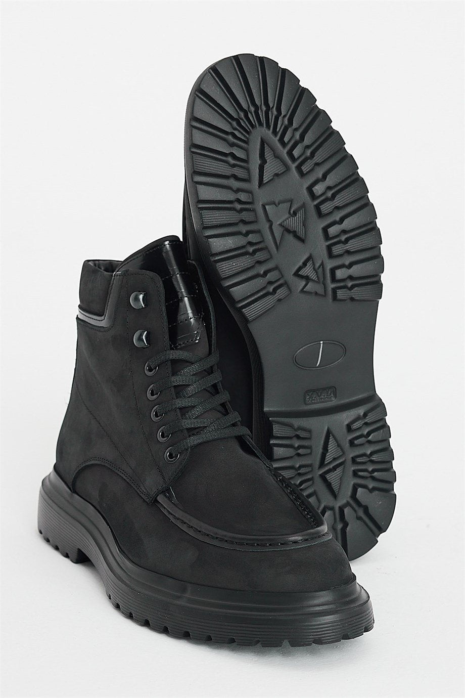 Black Nubuck Boots