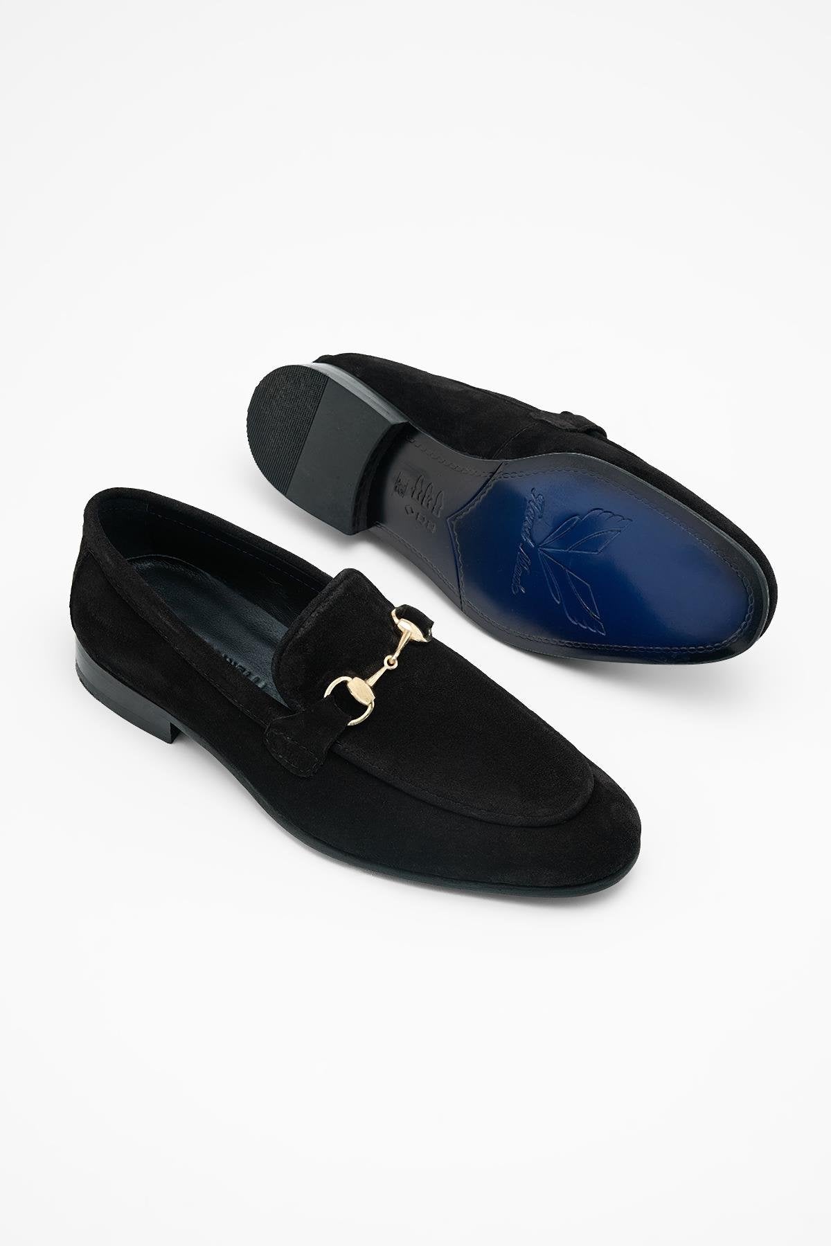Black Suede Loafer