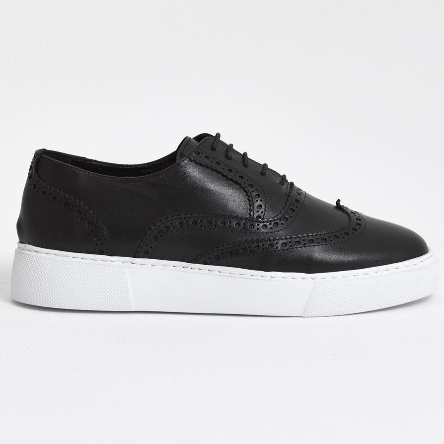 Black Wingtip Sneaker