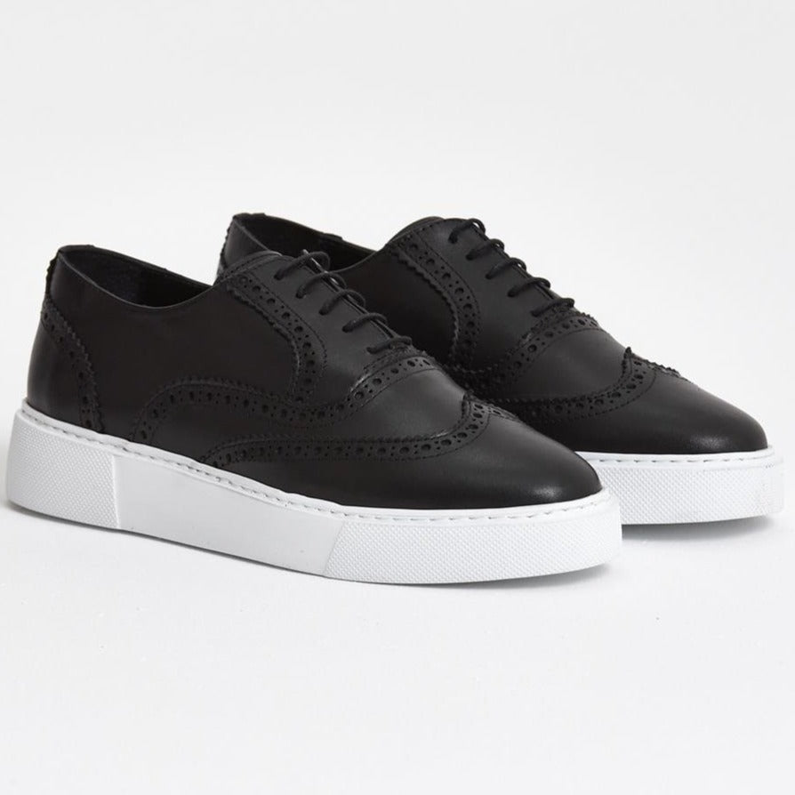 Black Wingtip Sneaker
