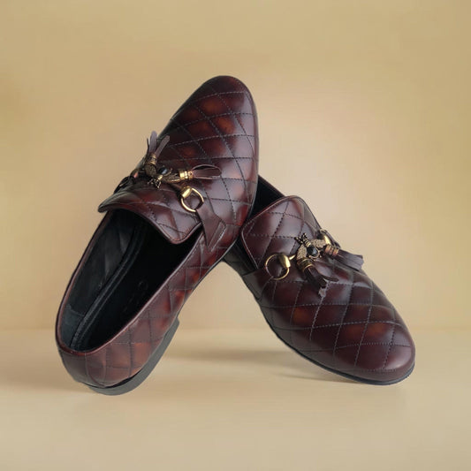 Brown Diamond Loafer Bee