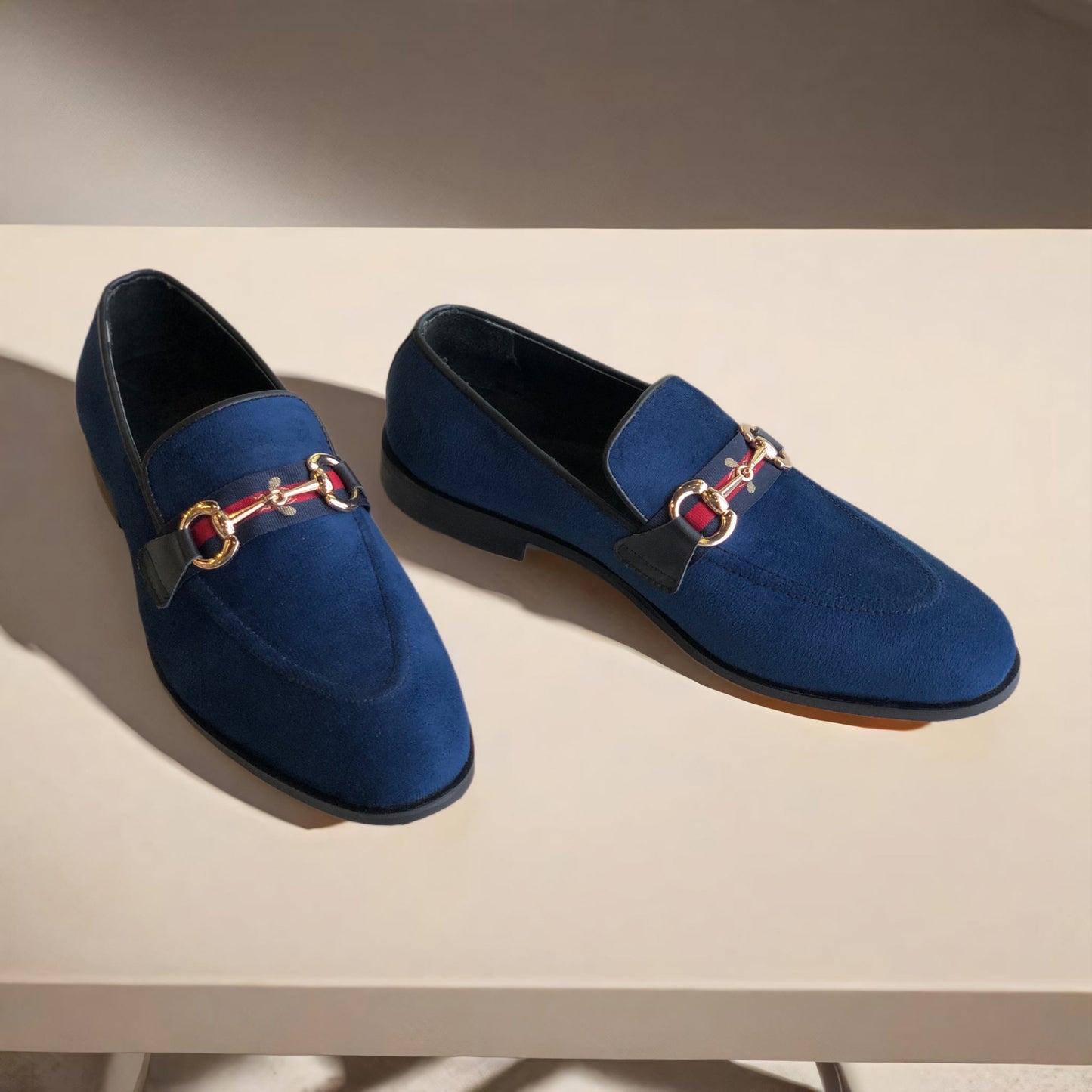 Blue Velvet Loafer