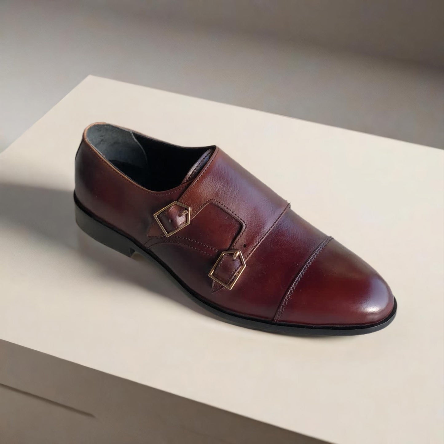 Brown Double Monk Straps