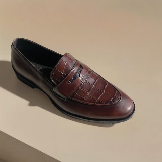Brown Penny Loafer-AL51