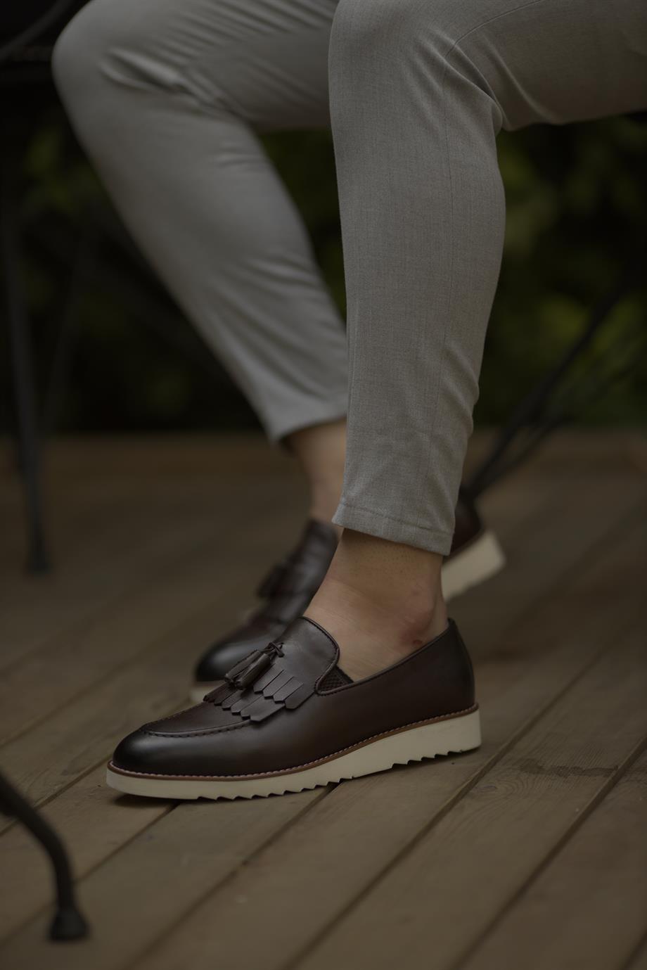 Brown Kiltie Tassel Loafer