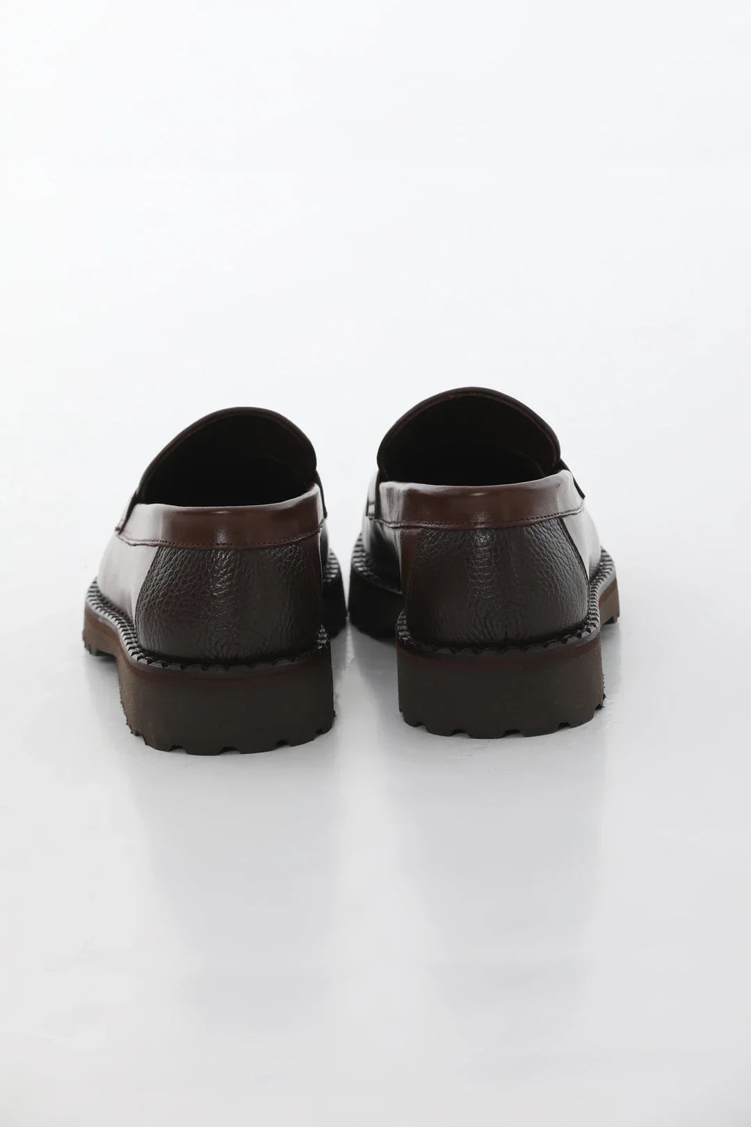 Brown Grainy Vamp Loafer