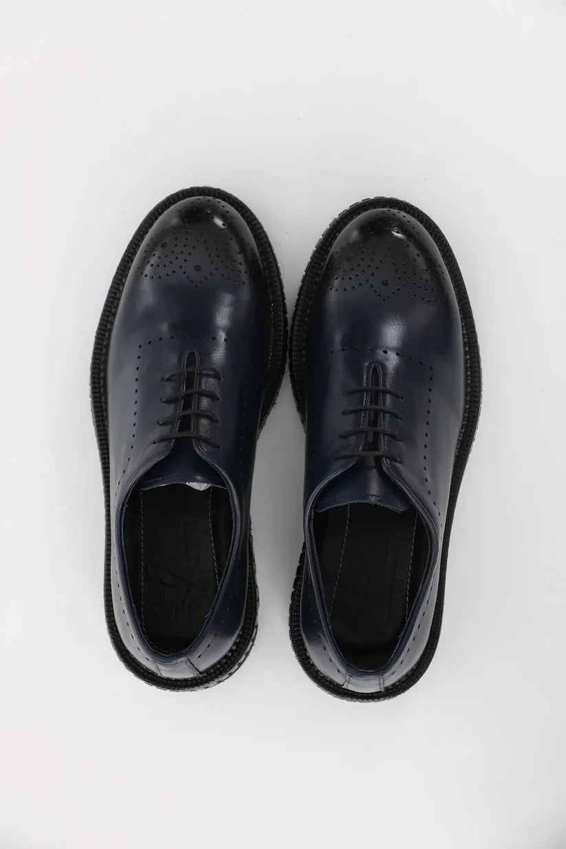 Blue Trok Toe Brogue Chunky