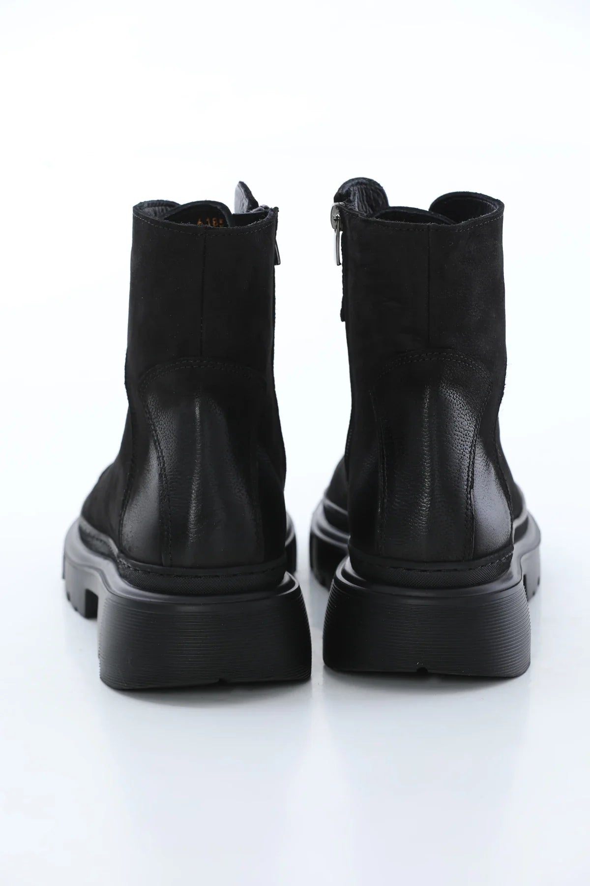 Black Nubuck Leather Boots FB-0332
