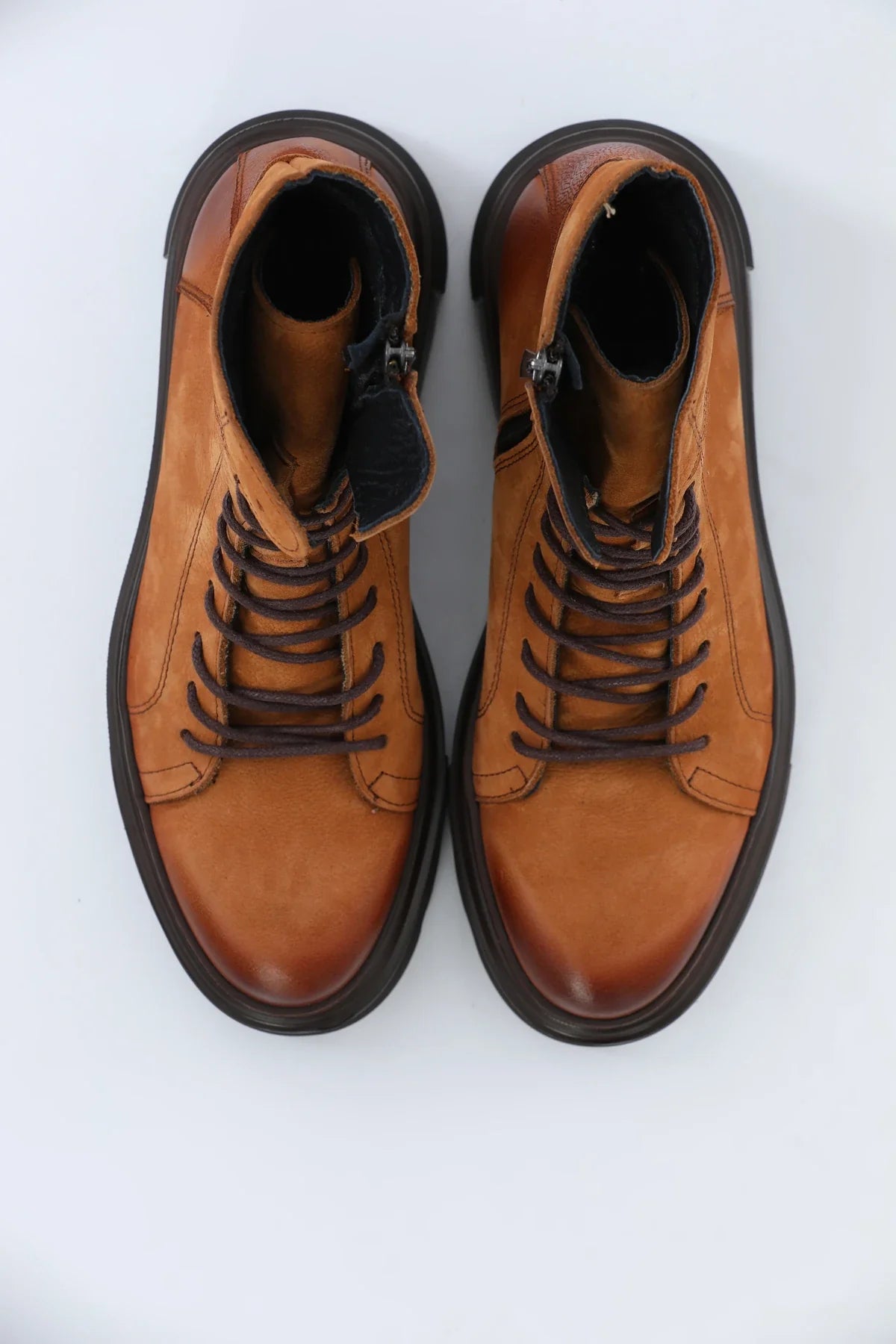 Tan Nubuck Leather Boots FB-0333