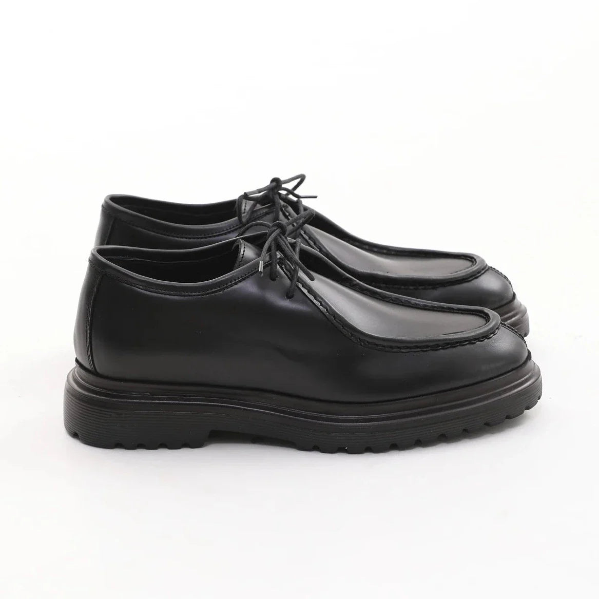 Black Calf Casual Laces F-624