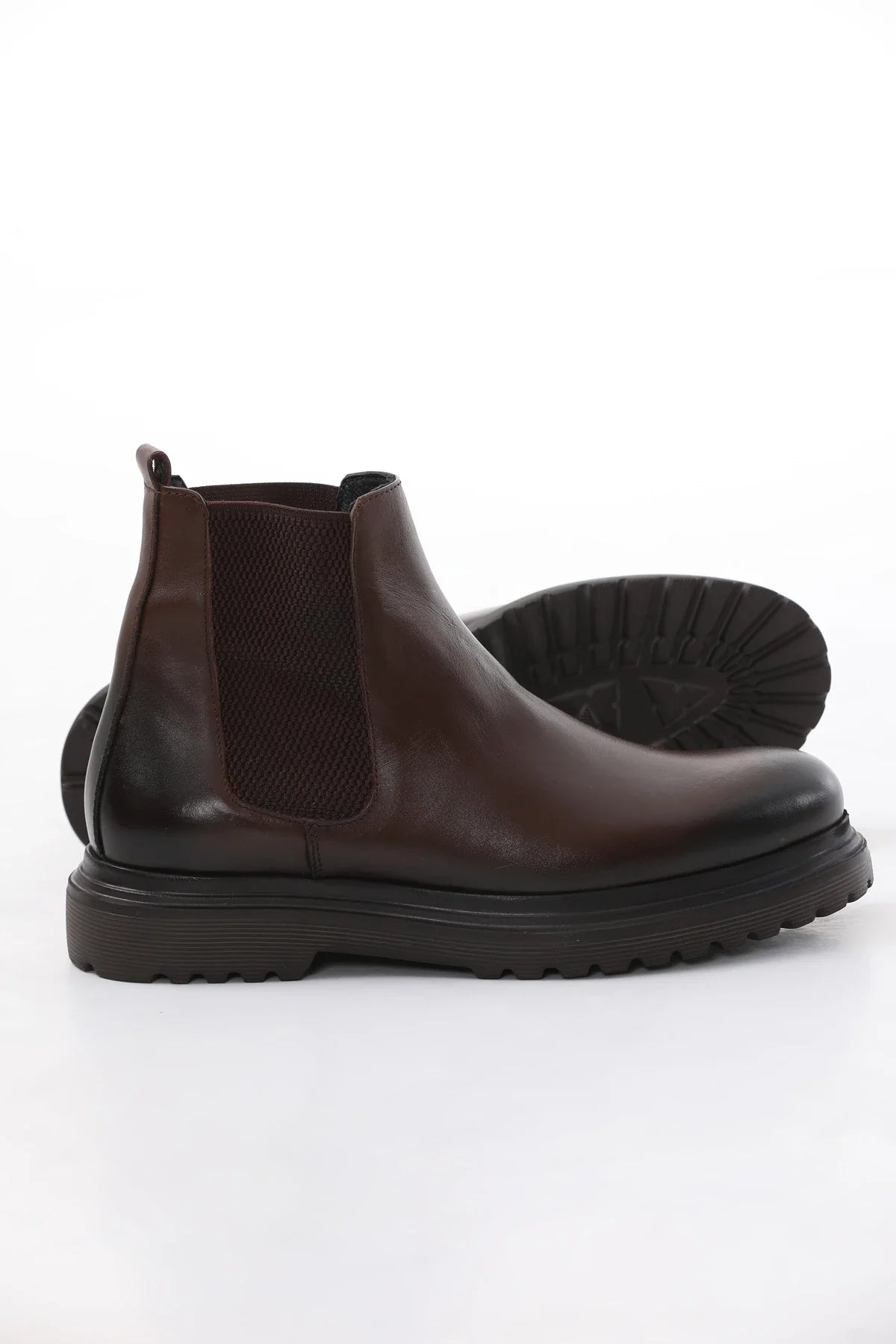 Brown Chunky Eva Sole Boots FB-0334