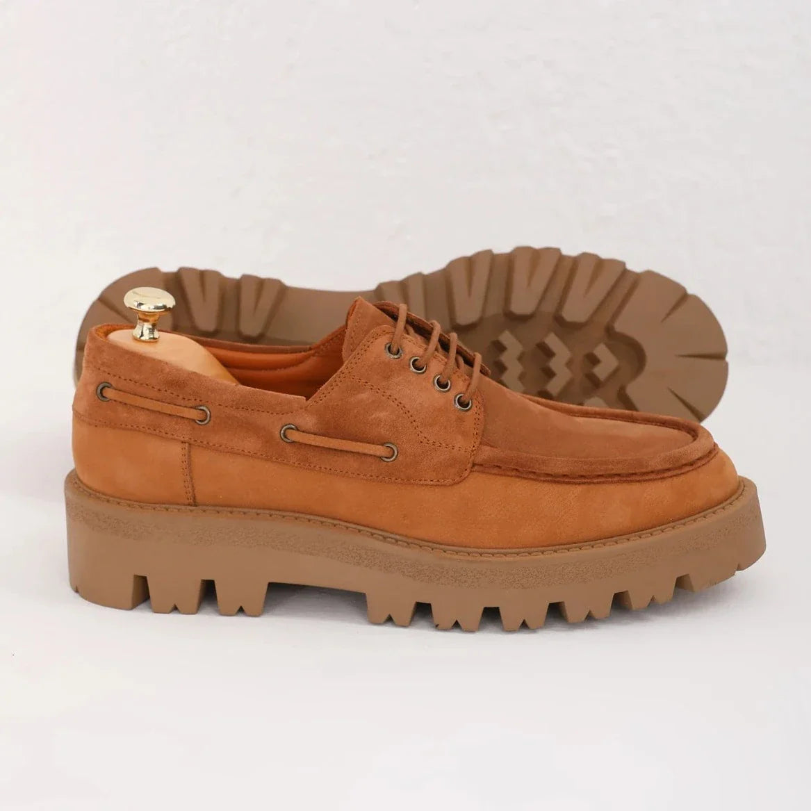 Camel Suede Chunky Savio-512