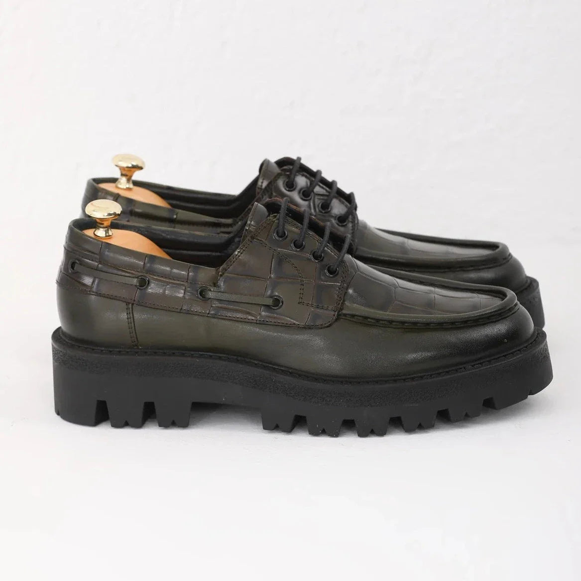 Khaki Croc Chunky Savio-512