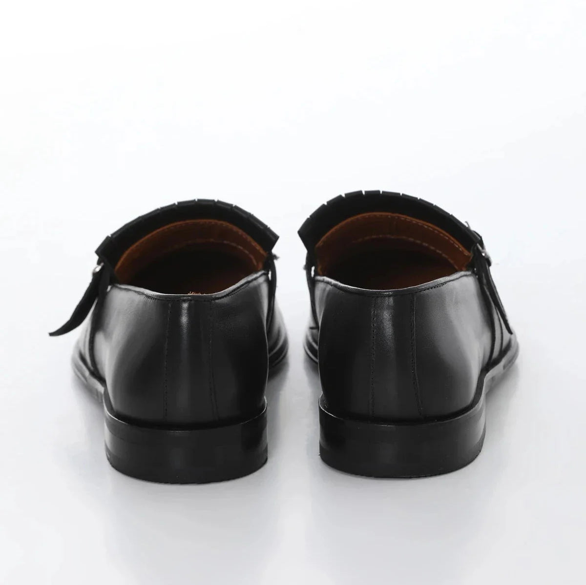 Black Killtie Side Buckle Loafer