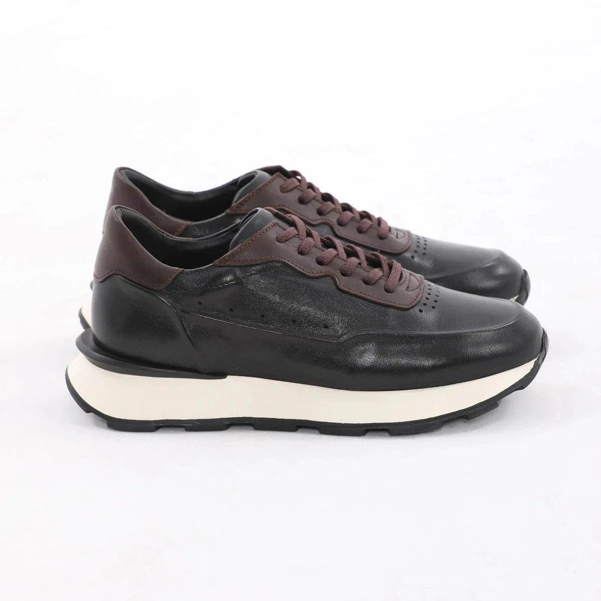 Brown Calf Leather Runners