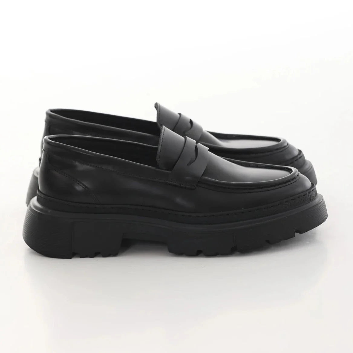 Black Calf Penny Chunky F-416