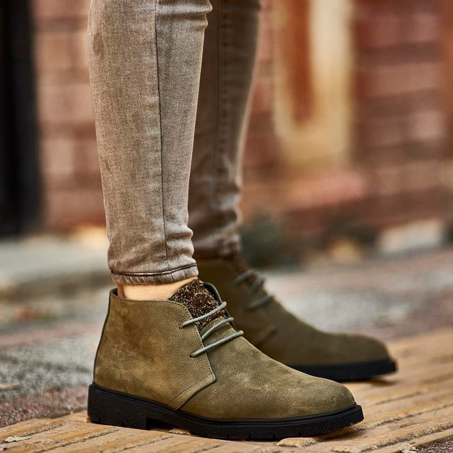 Khaki Nubuck Chukka Boots