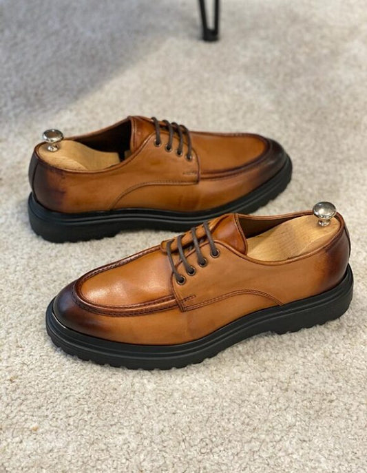 Tan Derby Shoes