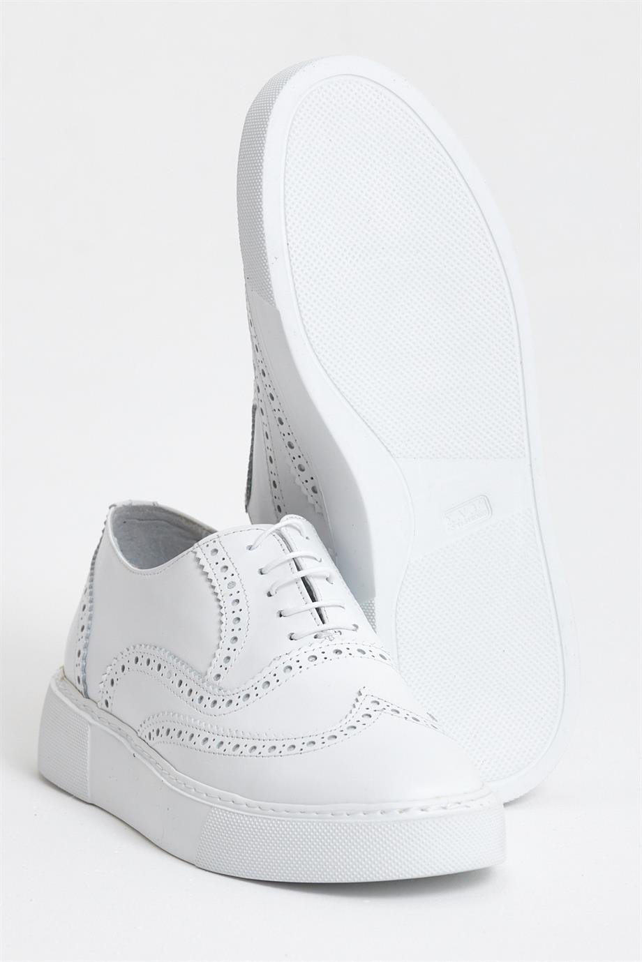 White Wingtip Sneaker